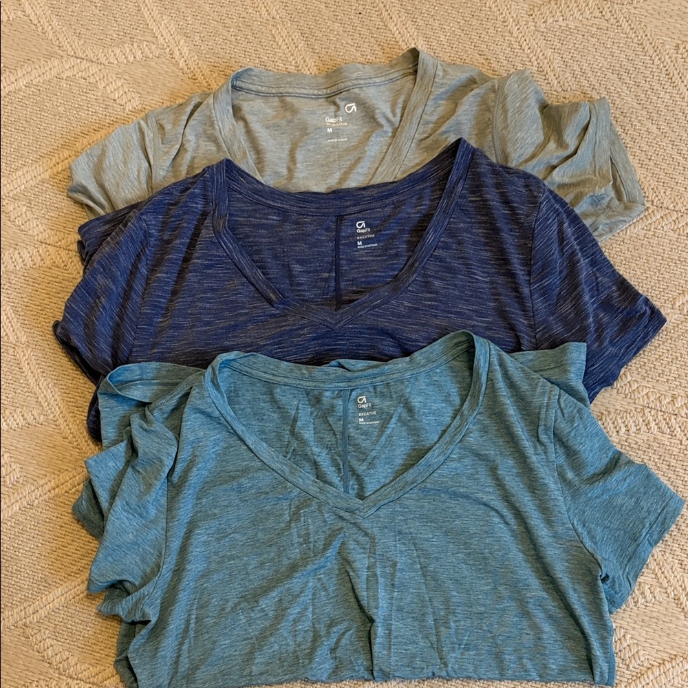 GAP Women's Short Sleeve Tees - Light Gray, Navy, Teal